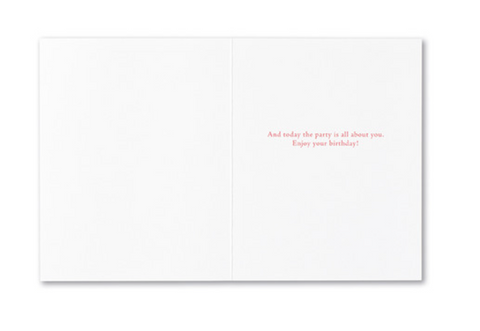 Life is the Best Party Card