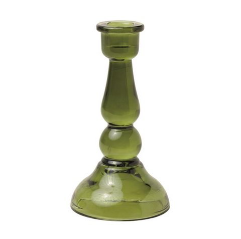 Tall Glass Taper Holder