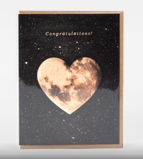 Heart Moon Card