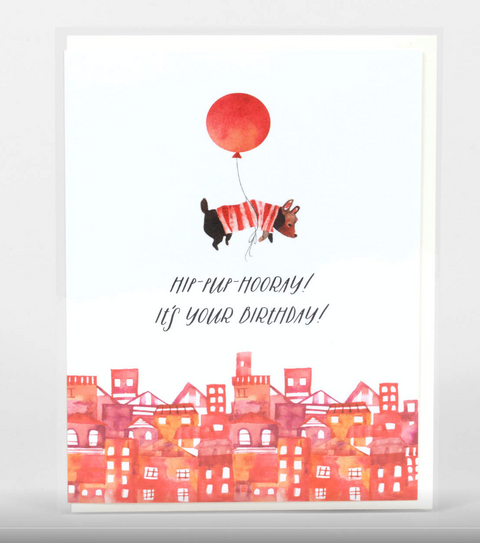 Hip Pup Hooray Card
