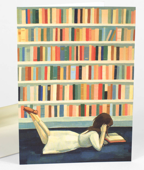 Saw Her in the Library Card