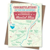 Marital Bliss Map Card