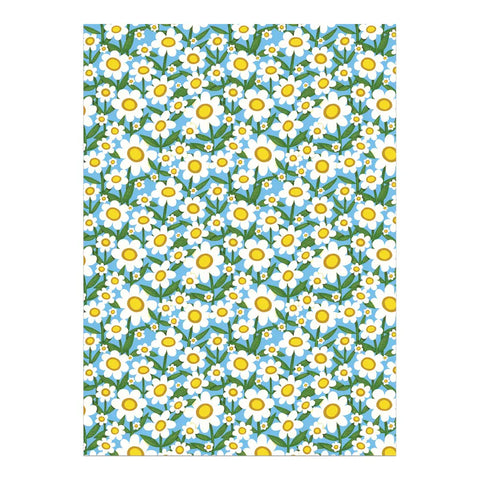 Seventies Daisy Wrapping Roll of Sheets