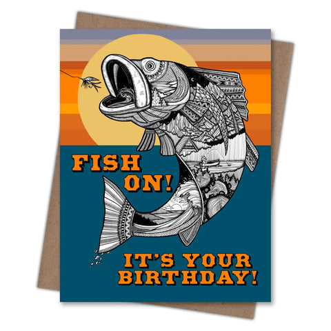 Fish On Birthday Card