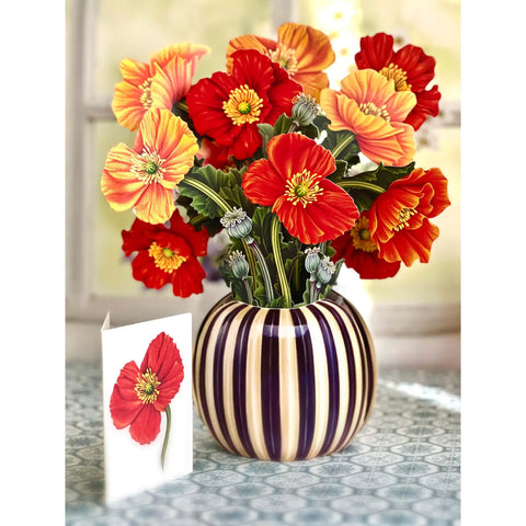 French Poppies Pop Up Bouquet