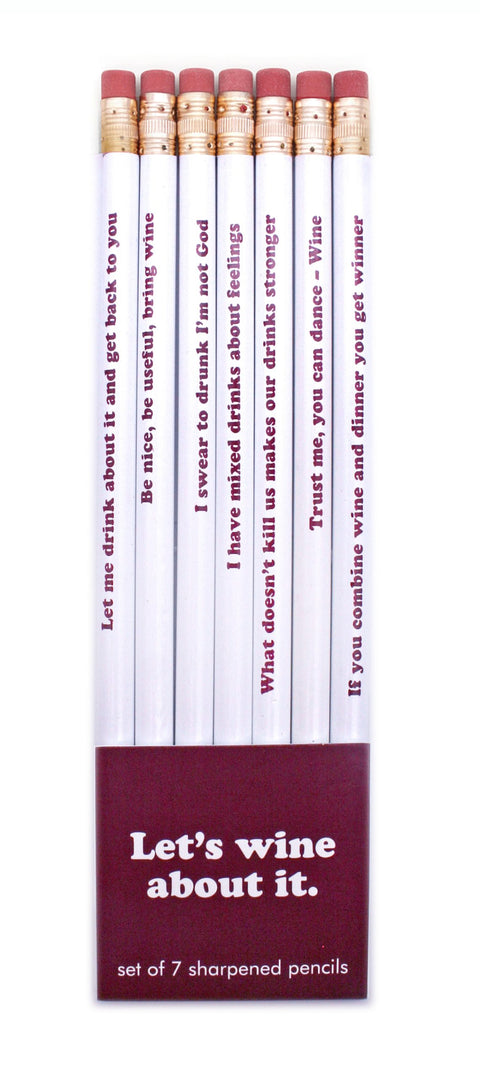Pencil Set – Let's Wine About It