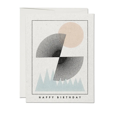 Sun over Mountains Birthday Card