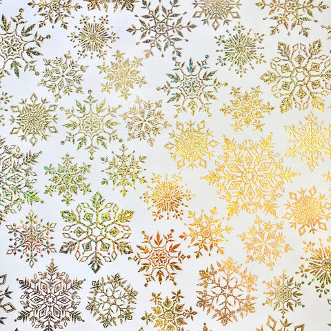 Sparkleflake Gold Gift Wrap