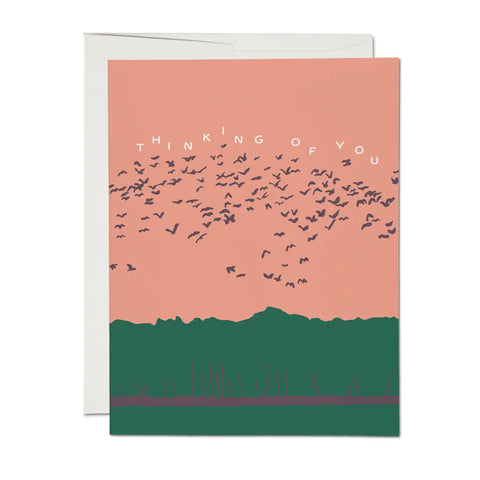 Birds in Flight Sympathy Card