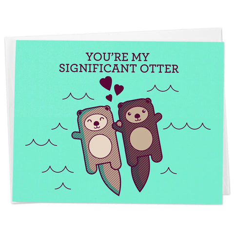 Significant Otter Love Card