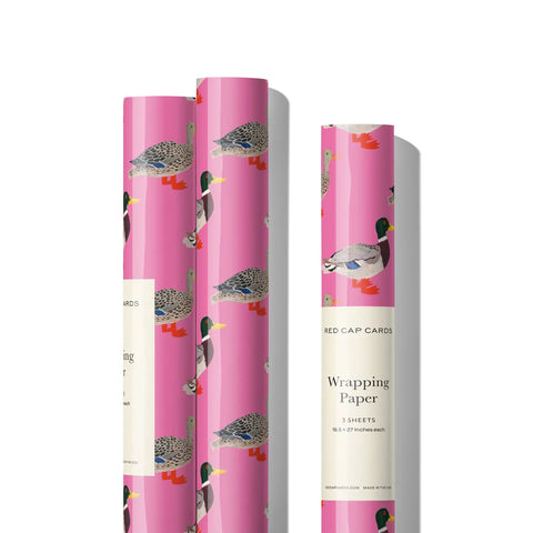 Quacky Birthday Birthday Wrapping Paper Roll of 3 Sheets