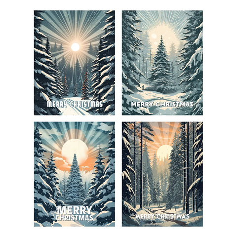 Forest Light Christmas Boxed Cards
