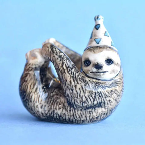 Porcelain Sloth Cake Topper