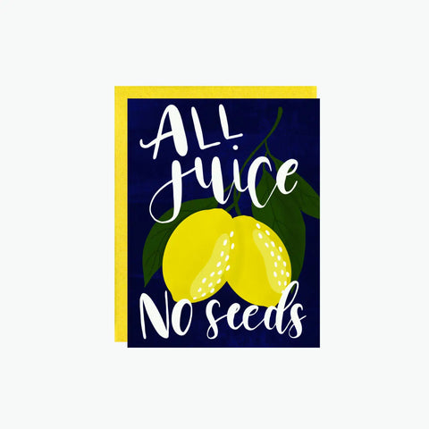 All Juice Vasectomy Card