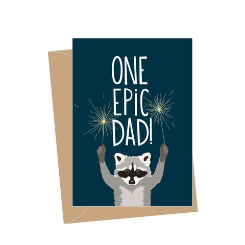 Mini Raccoon Father's Day Enclosure Card
