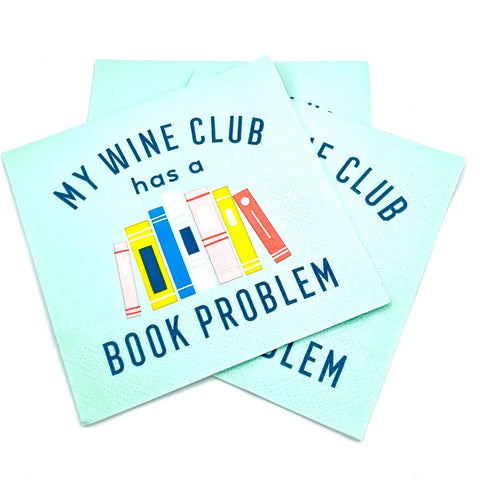 Wine Club has a Book Problem Napkins