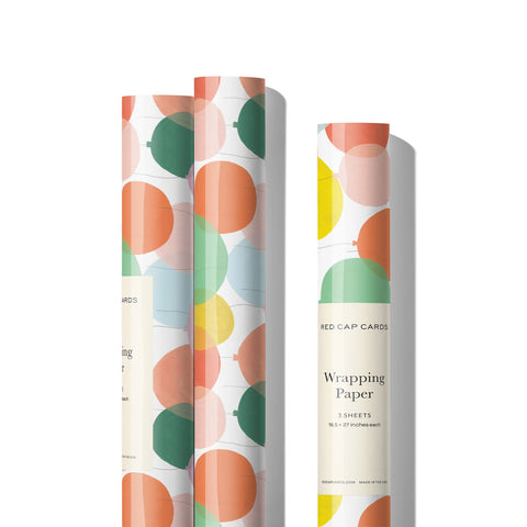 Birthday Balloons Wrapping Paper Roll