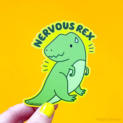 Nervous Rex Sticker