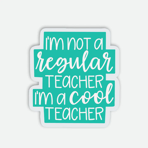 Cool Teacher Sticker