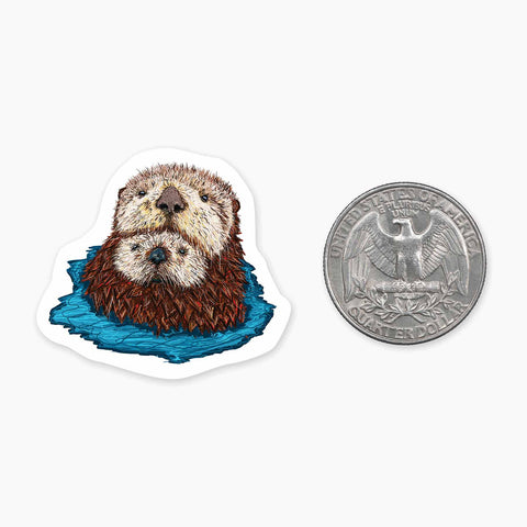 Otters Mini Sticker