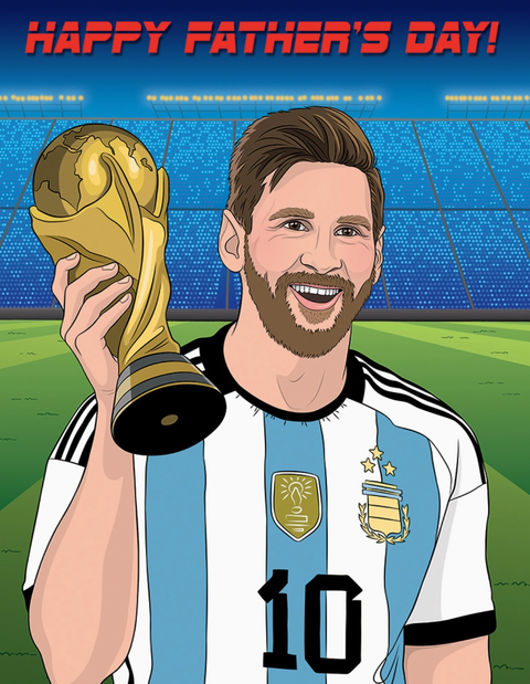 Lionel Messi Father's Day Card