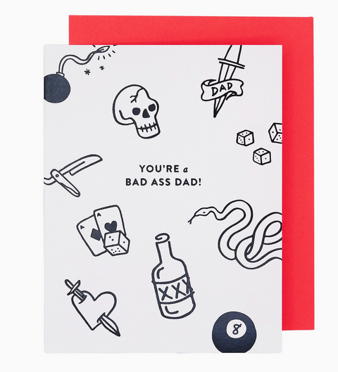 Bad Ass Dad Card