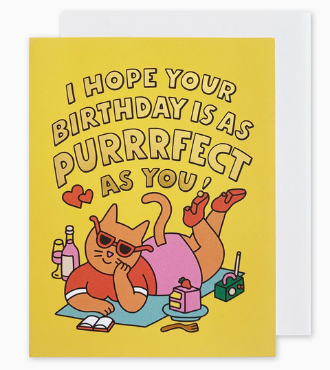 Purrrfect Birthday Card