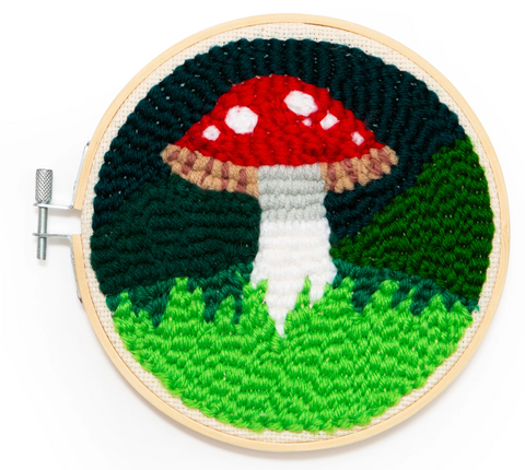 Mushroom Punch Needle Kit