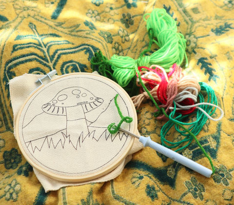 Mushroom Punch Needle Kit