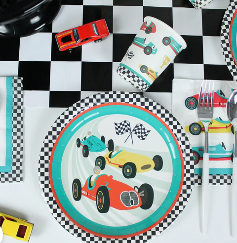 Vintage Race Car Plates