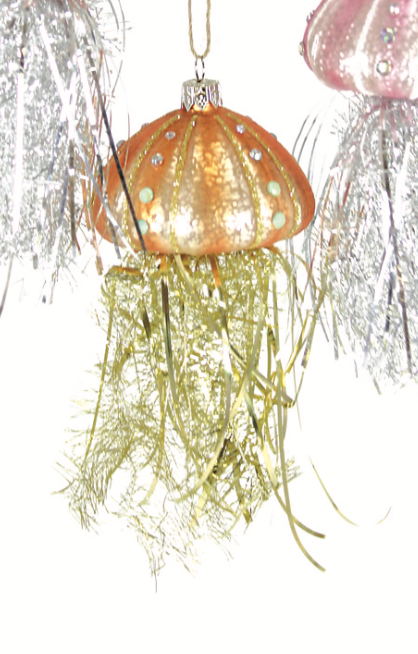 Tinsel Jellyfish Ornament