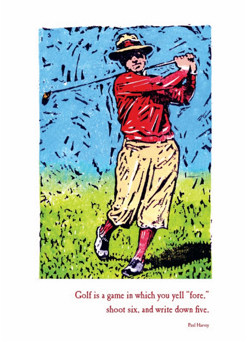 Golfer Card