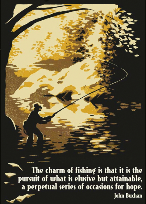 The Fly Fisherman Card