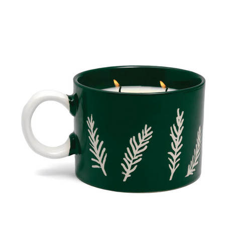 Cypress & Fir Ceramic Mug Candle