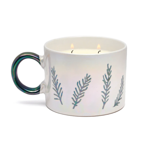 Cypress & Fir Ceramic Mug Candle