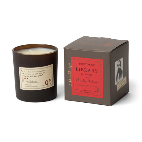 Charles Dickens Library Candle