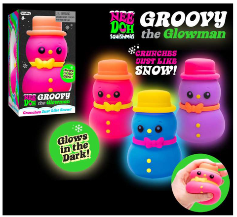 Squishmas Groovy Glowman Nee Doh 2024