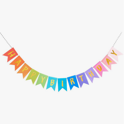 Birthday Rainbow Banner