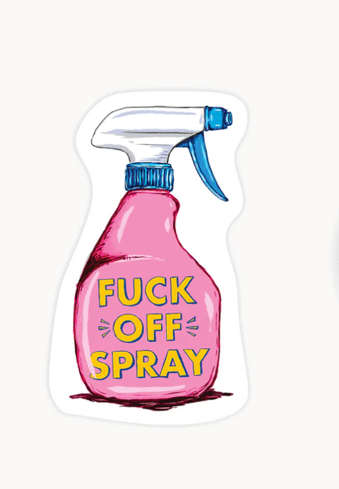 Fuck Off Spray Mini Sticker