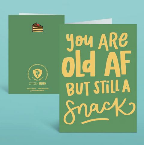 Old AF Snack Card