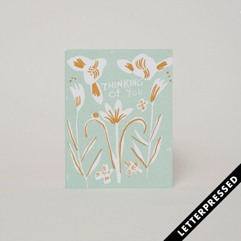 Thinking of You Lillies Card