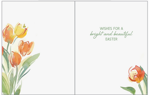 Spring Tulips Easter Card
