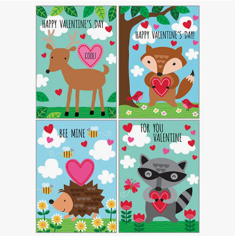 Kids Animal Valentine Card