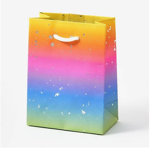 Rainbow Speckle Gift Bag Small