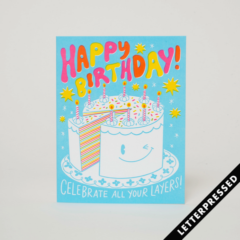 Cake Layers Birthday Card