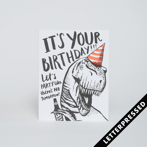 TRex Birthday Card