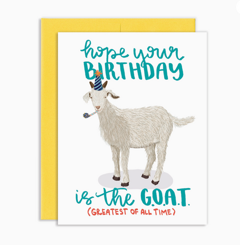 GOAT Birthday Card