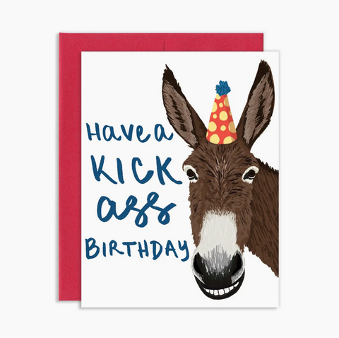 Kick Ass Donkey Card