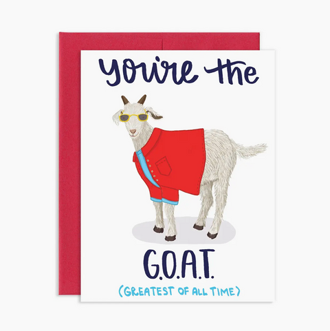 You're The GOAT Card