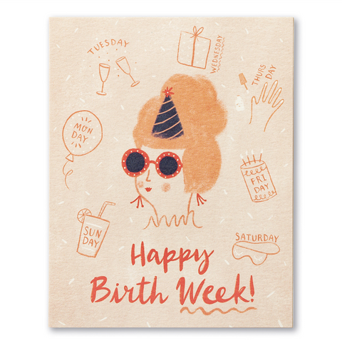 Happy Birth Week Card